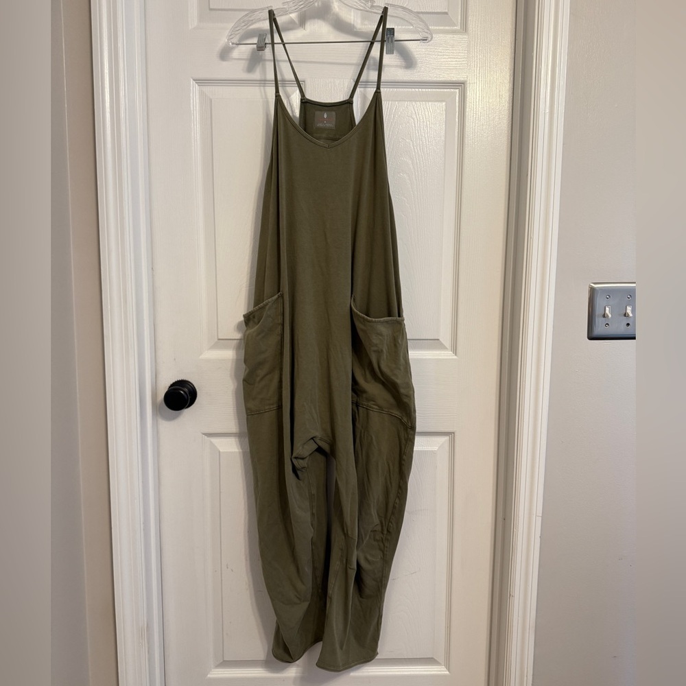 FP Movement by Free People soft olive green hotshot onesie